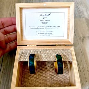 Brackish Earrings~ made by hand in Charleston SC~ hand stamped box is included.